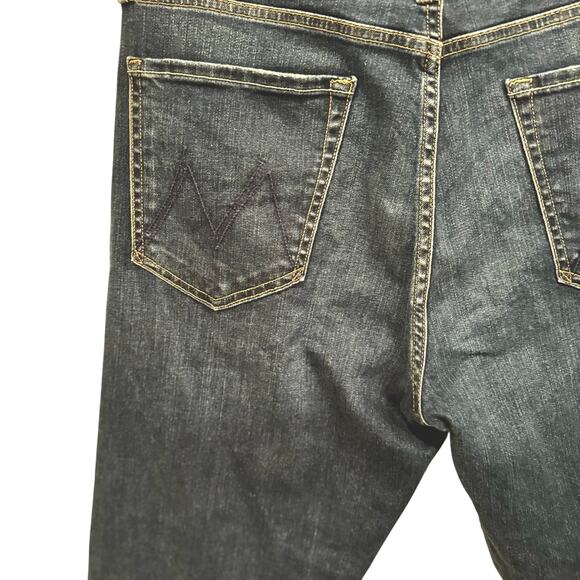 MOTHER Denim The Tomcat Snipped in the Bud dark denim women SIZE 33 - Picture 3 of 9